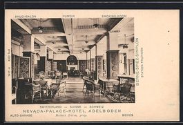 Adelboden, Nevada Palace-Hotel, Rauchsal