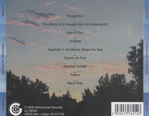 CD: Washington - Rouge/Noir – Usato da Uzwil venduto da visions77 1