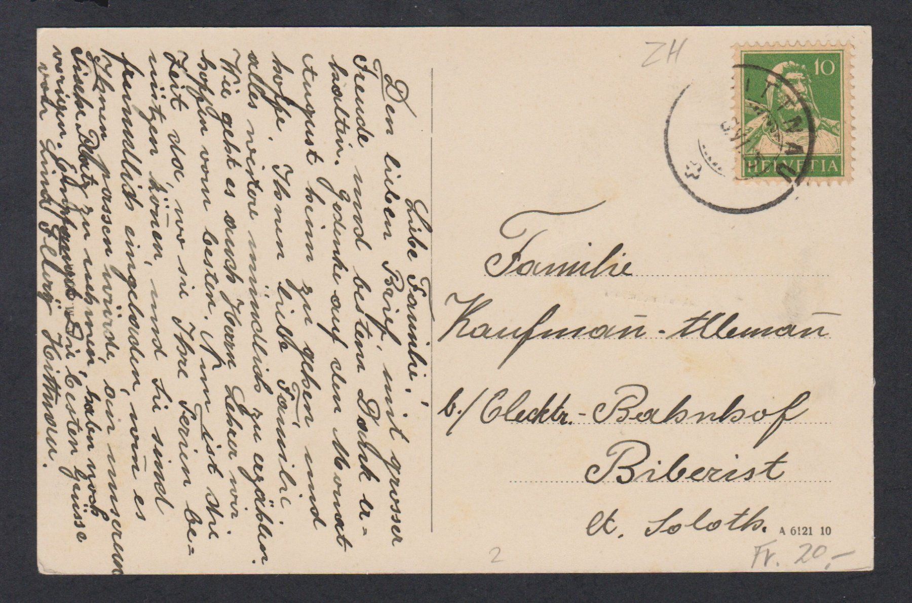 Cartoline postali: Hittnau  ZH   :   alte 3-Bild - Ansichtskarte von 1925 – Usato da Vitznau venduto da Ropaku 1