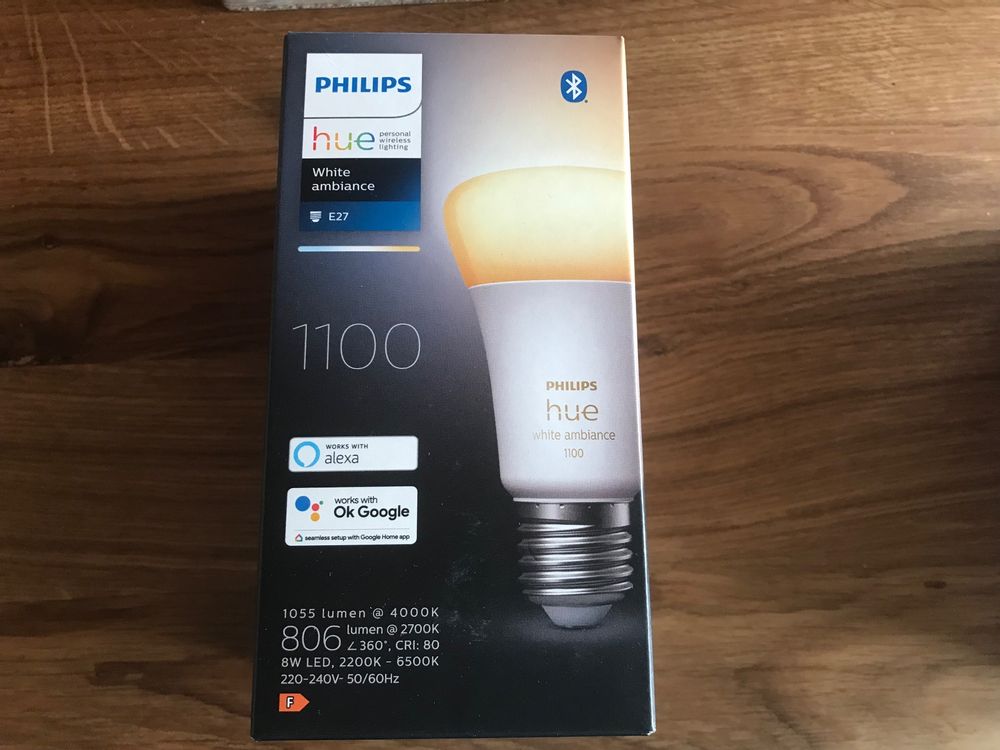 Philips LED Filament Leuchtmittel – 60W Äquivalent, E27, Kaltweiß 6500K