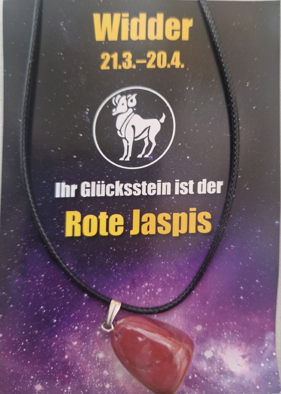 Anhänger: Glückstein Widder – Neu und originalverpackt aus Graben von pen_mr7n