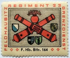 Soldatenmarke 2.WK, Feld Haubitzen Bttr 166, ge, Wi Art 340
