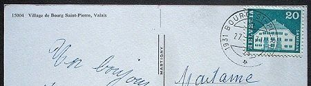 Cartoline postali: BOURG-SAINT-PIERRE – Usato da Jona venduto da philajona 1