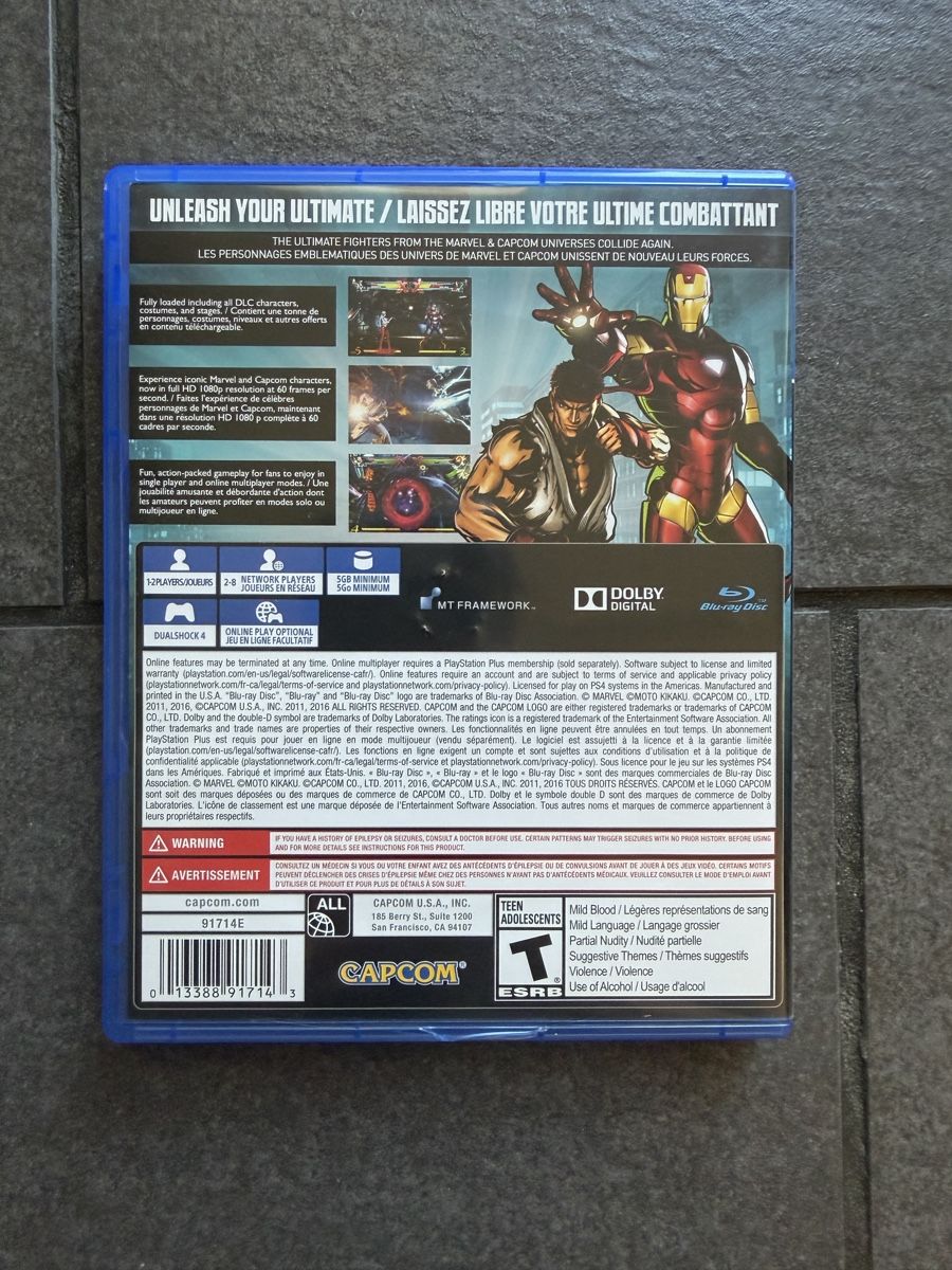 Sony Spiele: Ultimate Marvel vs. Capcom 3 PS4 – Gebraucht aus Zürich von cENS0R 1