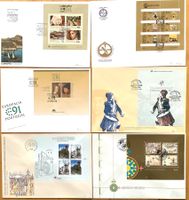 1983 - 1997 / Portugal 6 FDC mit Blocks
