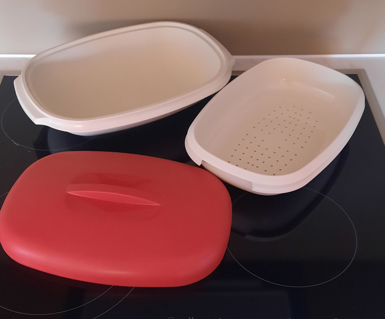Tupperware Contenitori & Simili: Tupperware Thermochüssel/Abtropfsieb – Nuovo (secondo la descrizione) da Bonaduz venduto da Kr12pn 2