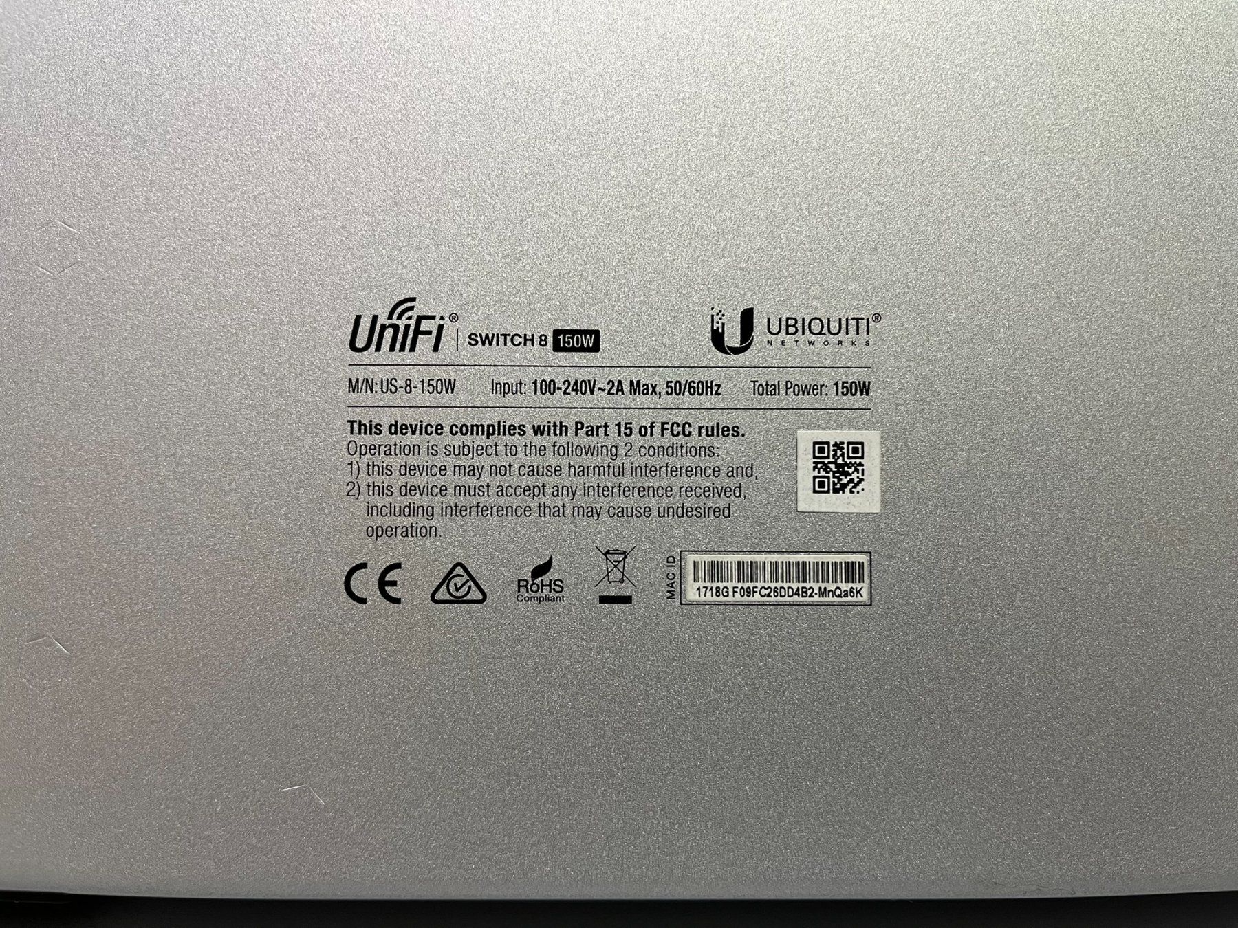 Ubiquiti Hubs & Switches: UBIQUITI UniFi Switch 8 150W – Gebraucht aus Hochdorf von av-electronics 5