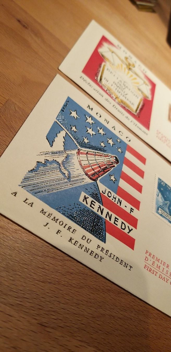 Alle Briefmarken: 4 tolle FDC Monaco 1964 – Gebraucht aus Unterägeri von PhilatelieStudiger 1