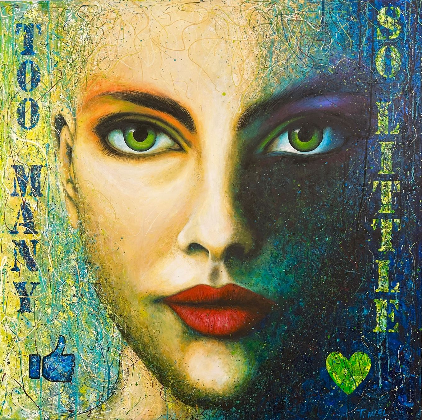 Dipinti: TOO MANY LIKES SO LITTLE LOVE – Nuovo (secondo la descrizione) da Neunkirch venduto da internet-shop