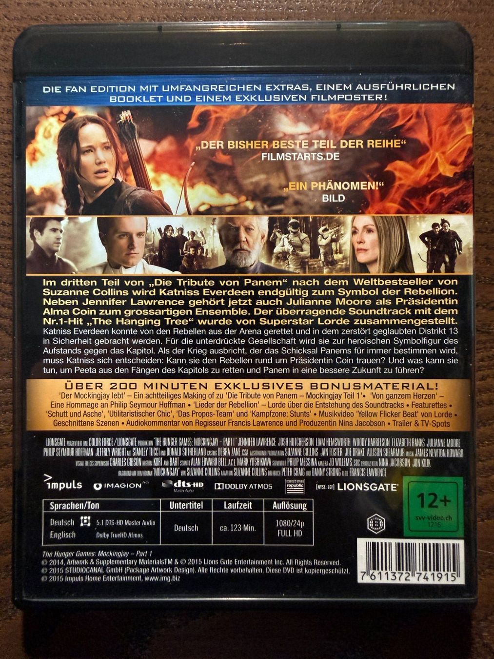 Alle DVDs: Die Tribute von Panem Mockingjay Teil 1 – Gebraucht aus Zürich von Blu-ray_ZH 1