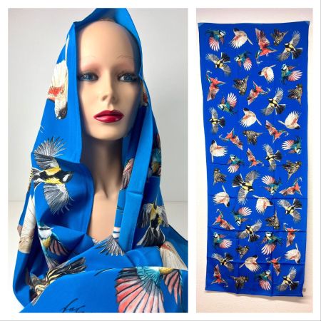 FABRIC FRONTLINE Foulard UP IN THE AIR 100% Seide 170x65cm