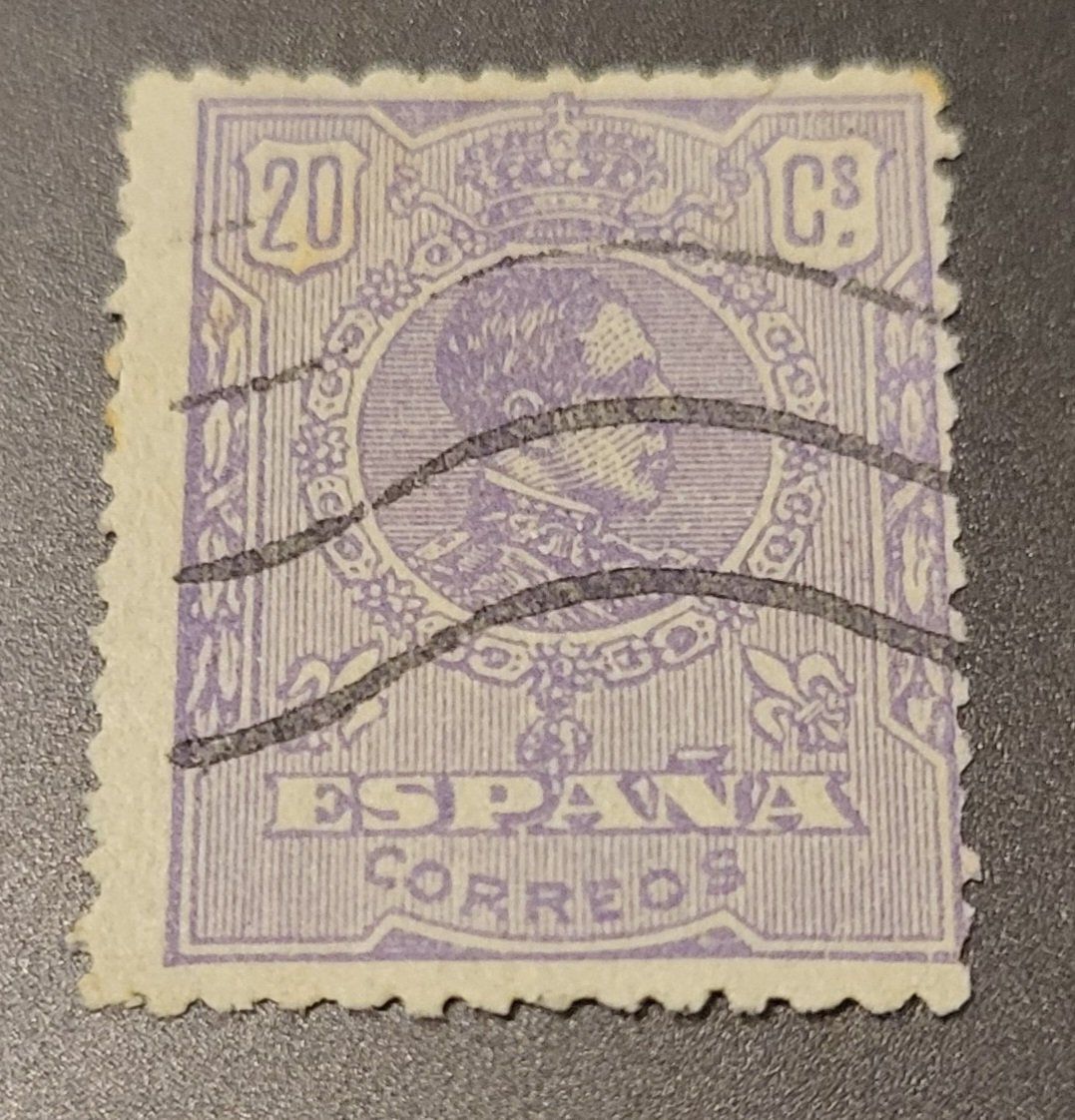 Tutti i francobolli: Spanien 1909 briefmarke – Usato da St Gallen venduto da Stampsalshobby