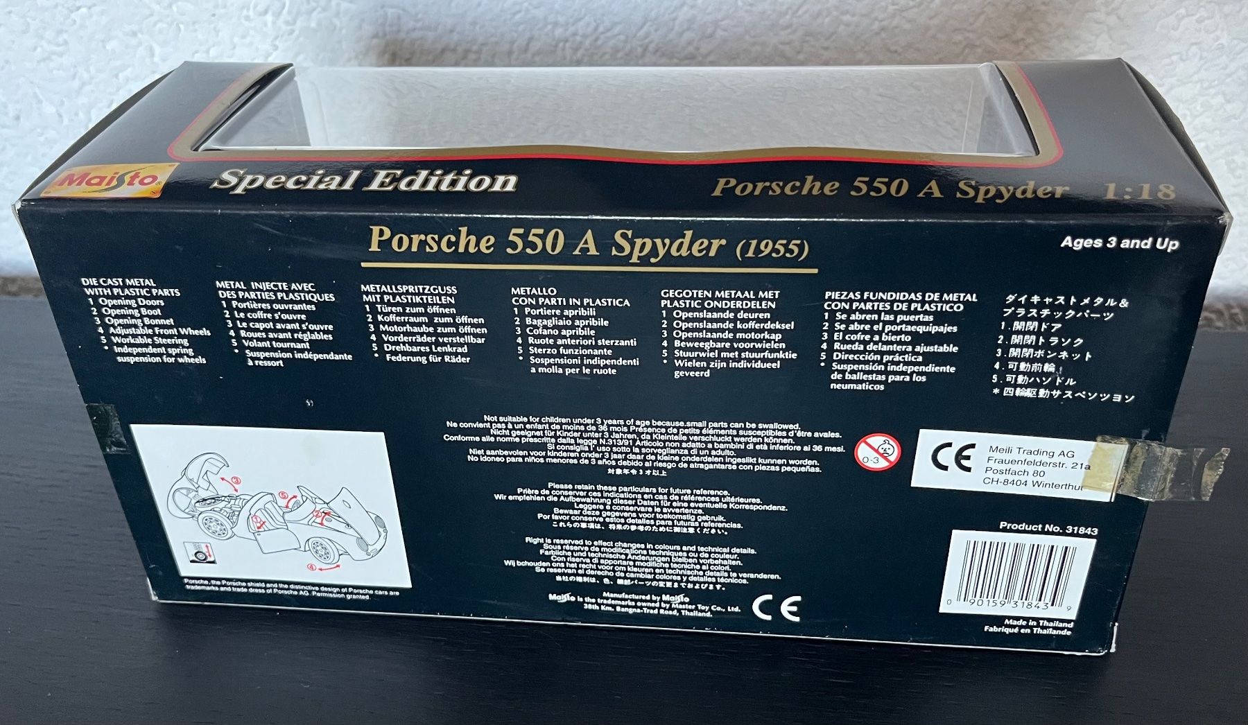 Porsche Modellini d'auto: Porsche 550 A Spyder, 1:18 – Usato da St-Cergue venduto da ncu_t267 8