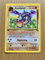 Pokemon Karte Aerodactyl, rare, Fossil 1st Edition 1999