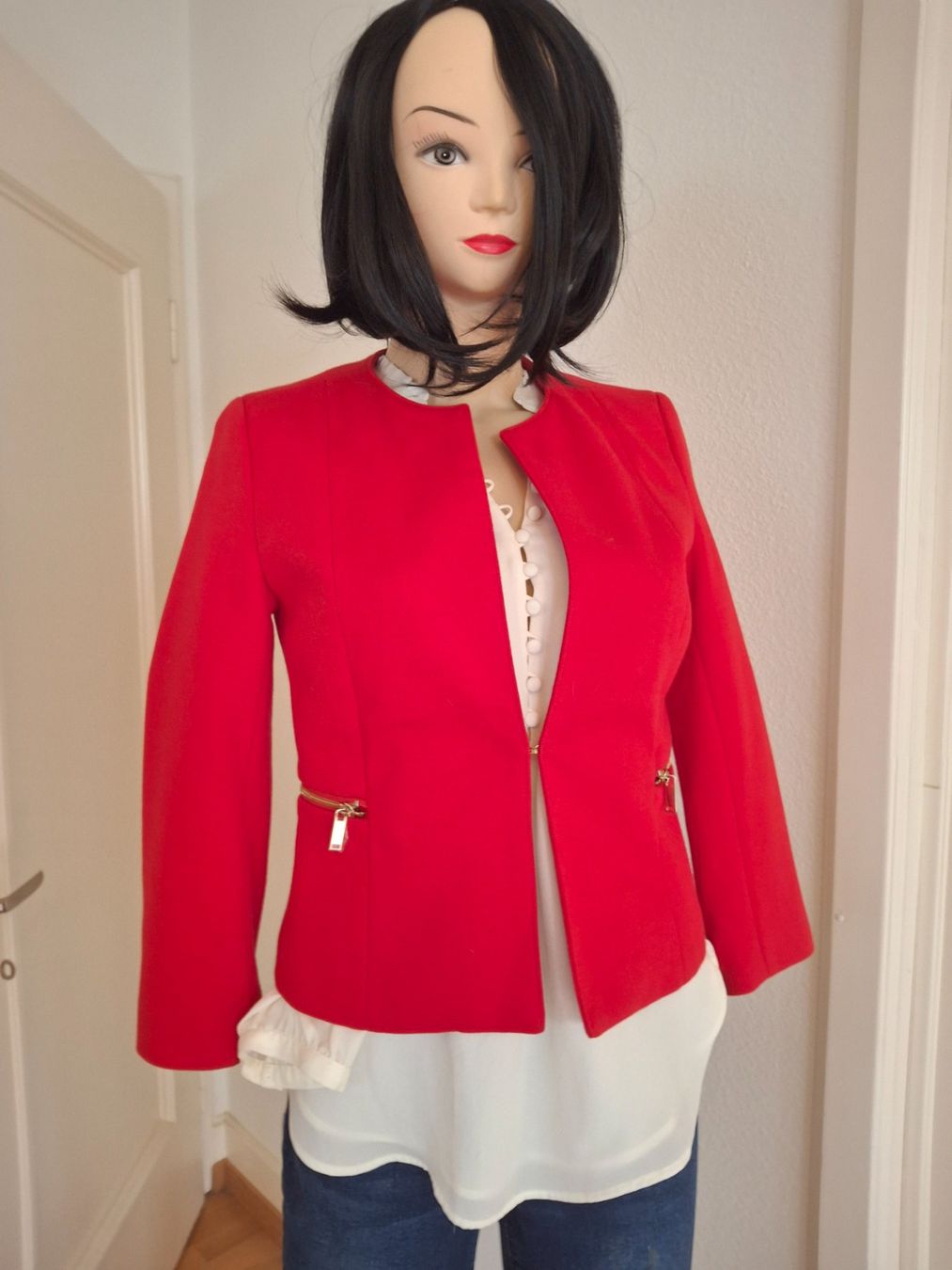 Giacche: Blazer Rot, 3/4 Ärmel, Gr XS – Usato da Zürich venduto da gab_7jvq 1
