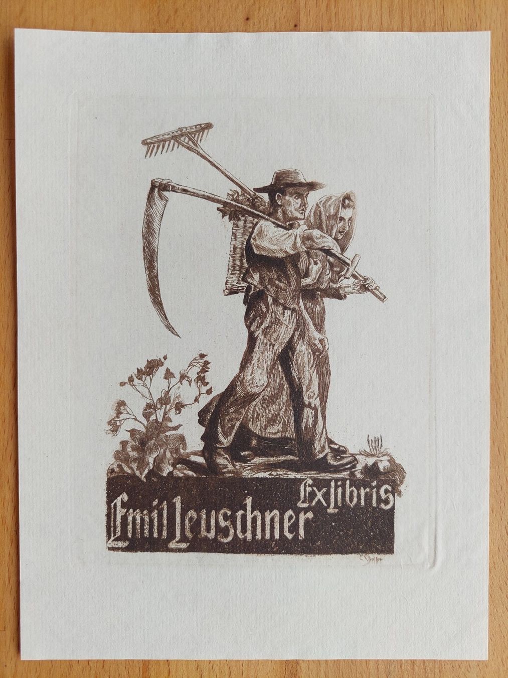 Tableaux: Exlibris Carl Streller - Original Radierung – D'occasion à Obfelden par Exlibris-Art
