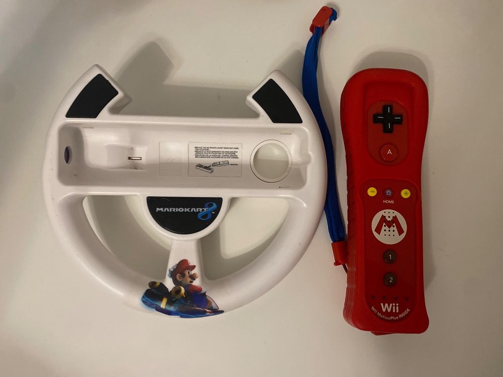 Wii Motion Controller Mario+ Lenkrad Mario - Nintendo Wii (Gebraucht ...
