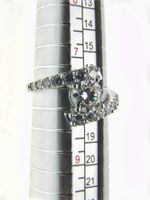 1 ct Moissanit Solitärring aus 925 Silber Luxusansicht
