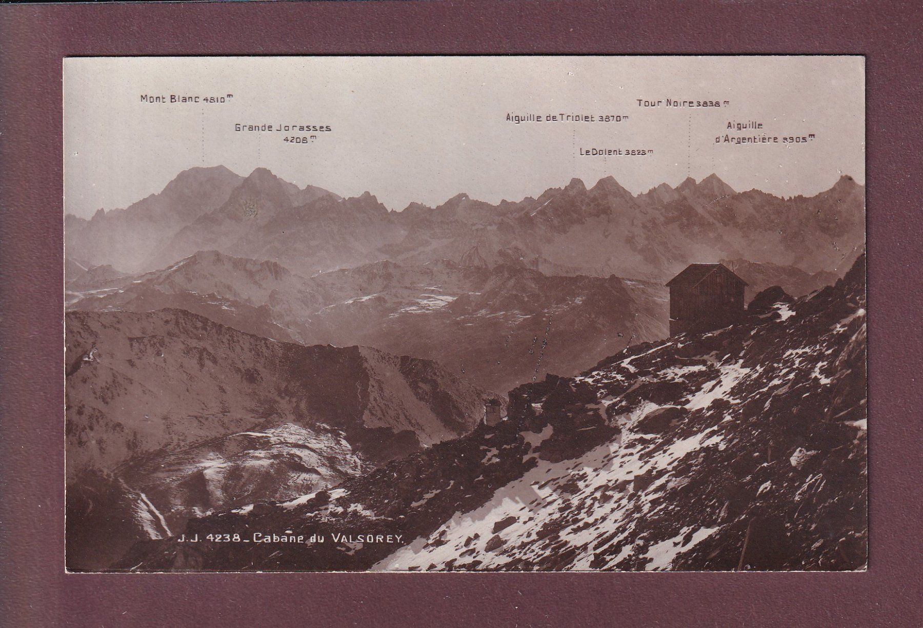Ansichtskarten: Cabane du VALSOREY – Gebraucht aus Pully von nicecards