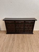 Vintage Kastilischer Barock Sideboard aus Massivholz