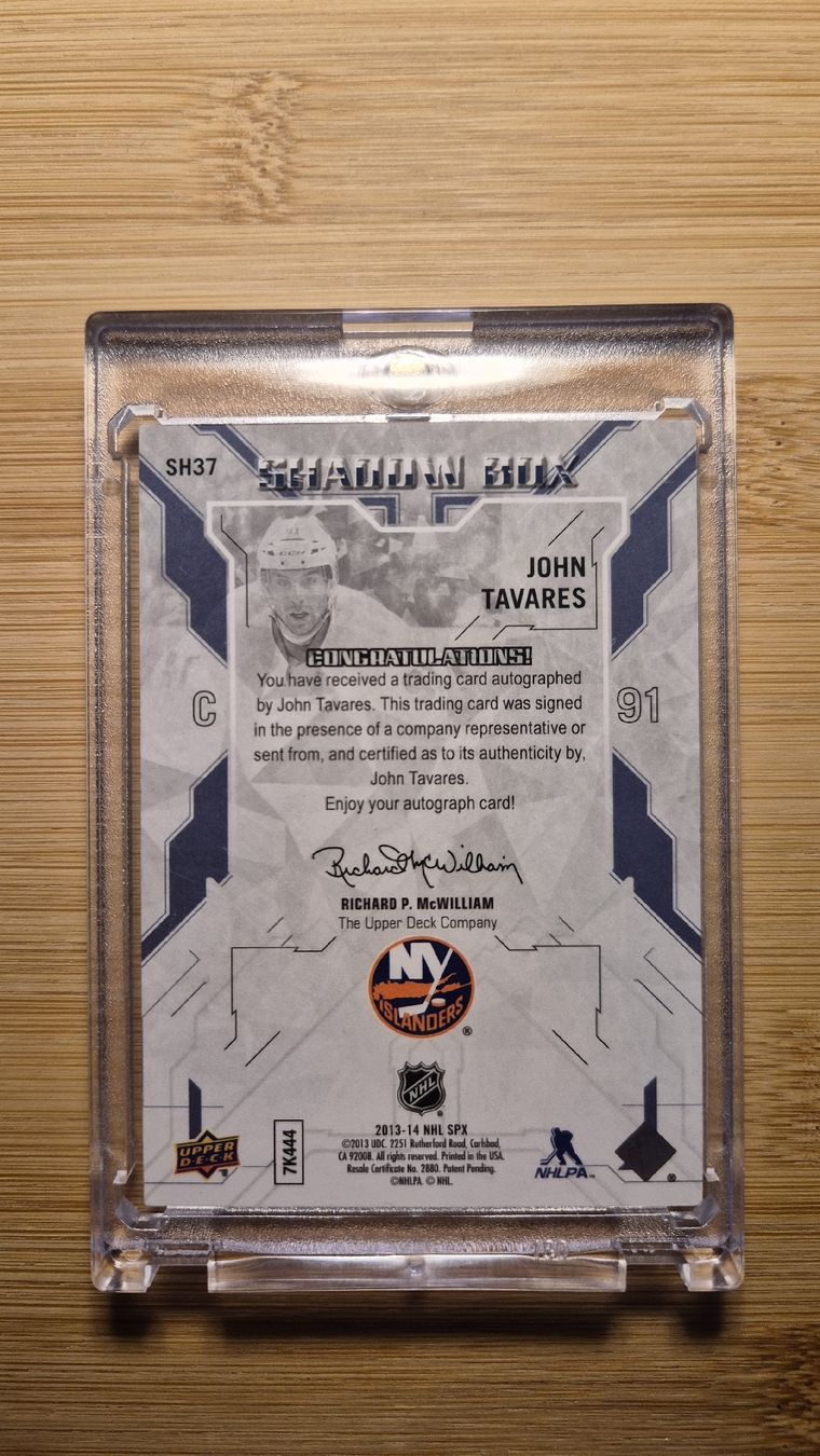 NHL Carte collezionabili: NHL Shadow Box John Tavares NY Islanders – Usato da Bellach venduto da paedu-1980 1