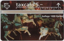 5 CHF Weihnachts-Sammlerbörse 1992 - seltene Kunden Taxcard