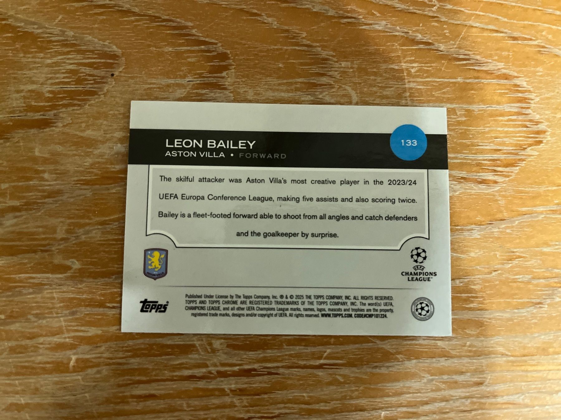 Topps Cartes à collectionner: Leon Bailey /299 – D'occasion à Balzers par jos_6r9r 1