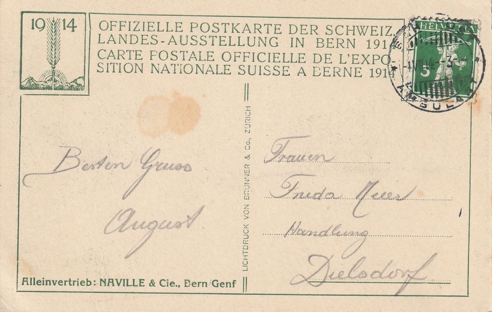PK von der Landi 1914 Gartenanlage Vivell Kaufen auf Ricardo