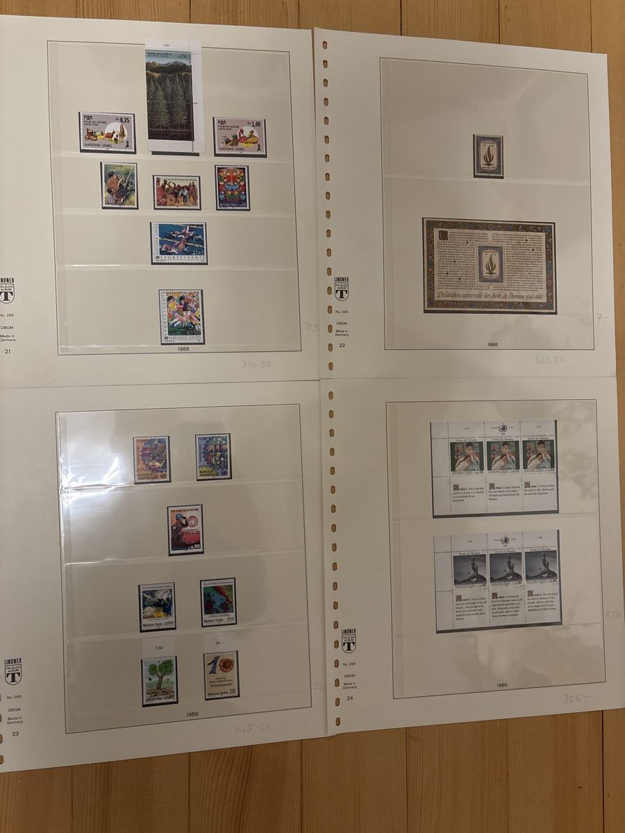 Tutti i francobolli: UNO Briefmarken Sammlung Schweiz 1969 -1995 – Nuovo (secondo la descrizione) da Freienstein venduto da Golfbueb 5
