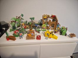 Großes Playmobil Bauernhof Set mit Haus, Tieren & Figuren