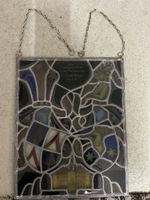 Antikes Glasbild, Gemeindewappen Root, 1954, Rarität!
