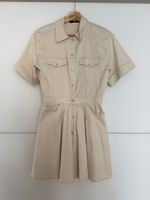Zara beige shirt dress, size S