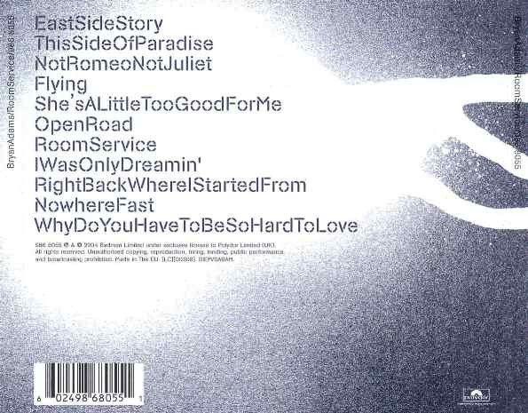 CD: CD Bryan Adams - Room service (2004) – Usato da Möriken AG venduto da mineralia 1