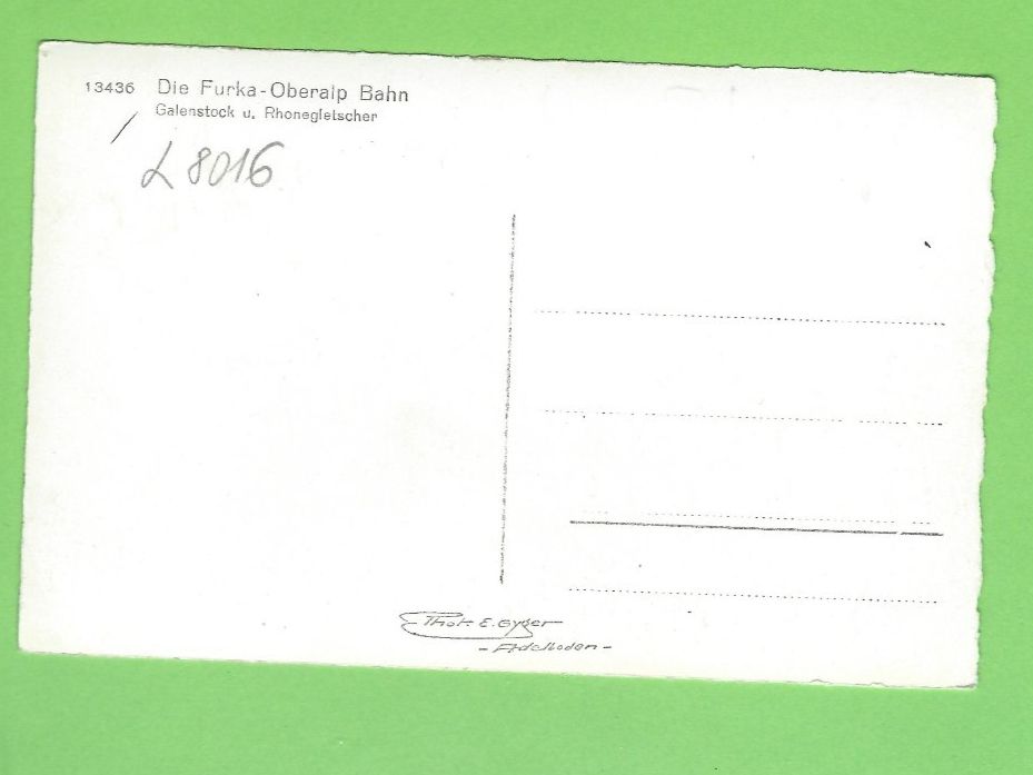 Cartoline postali: Furka-Oberalp Bahn – Usato da Zürich venduto da t24_de 1