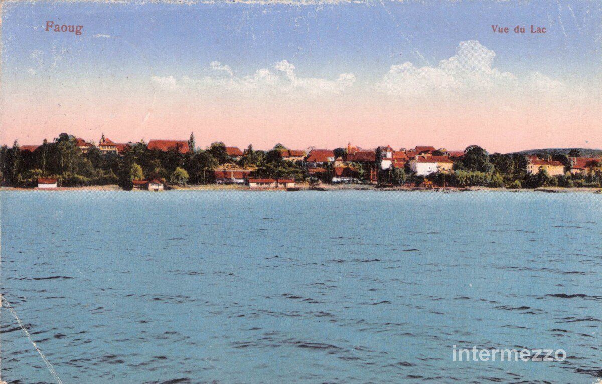 Cartoline postali: Faoug VD // 1924 Murtensee – Usato da Basel venduto da intermezzo12
