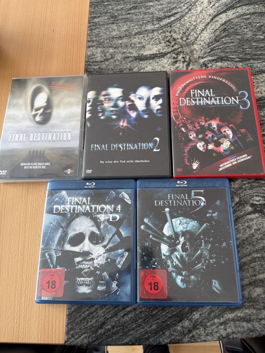 Final Destination 1–5 Film Sammlung (DVD & Blu-ray) (Gebraucht) in Gams ...