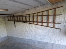 Holzleiter lang 3.90m