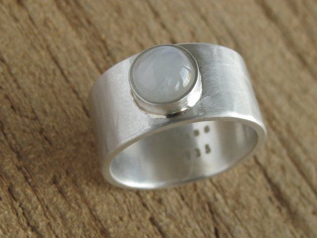 Anelli: breiter Ring Silber 935 Einzelstück Mondstein Gr. 58.5 – Nuovo (secondo la descrizione) da Ermatingen venduto da Decovin 2