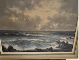 Ölgemälde Meer / Seestück – Signiert H. Meier – 89 x 69 cm