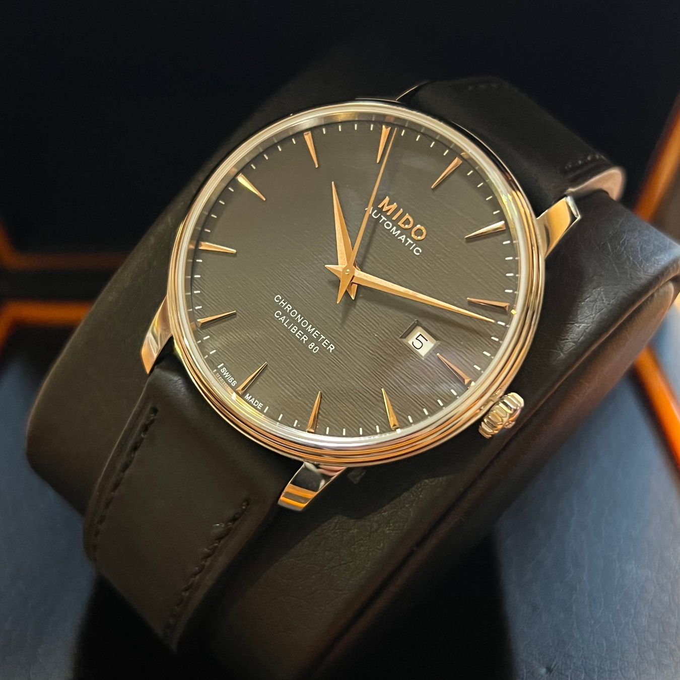 Mido Orologi: Mido Baroncelli Chronometer Silicon Gent Full Set M027.408.1 – Usato da Carouge GE venduto da Watchaser 7