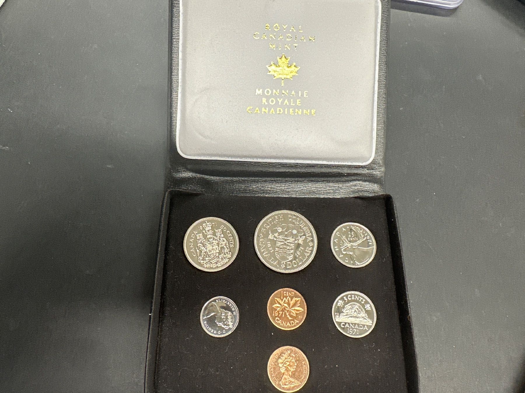 Tutti le monete: Münzsatz Canada 1971 mit Originalbox – Nuovo e nell'imballaggio originale da Herisau venduto da herau