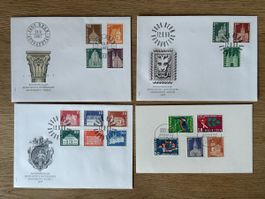 Schweiz - 1964-1967. BAUDENKMÄLER 412-427 FDC ohne 425