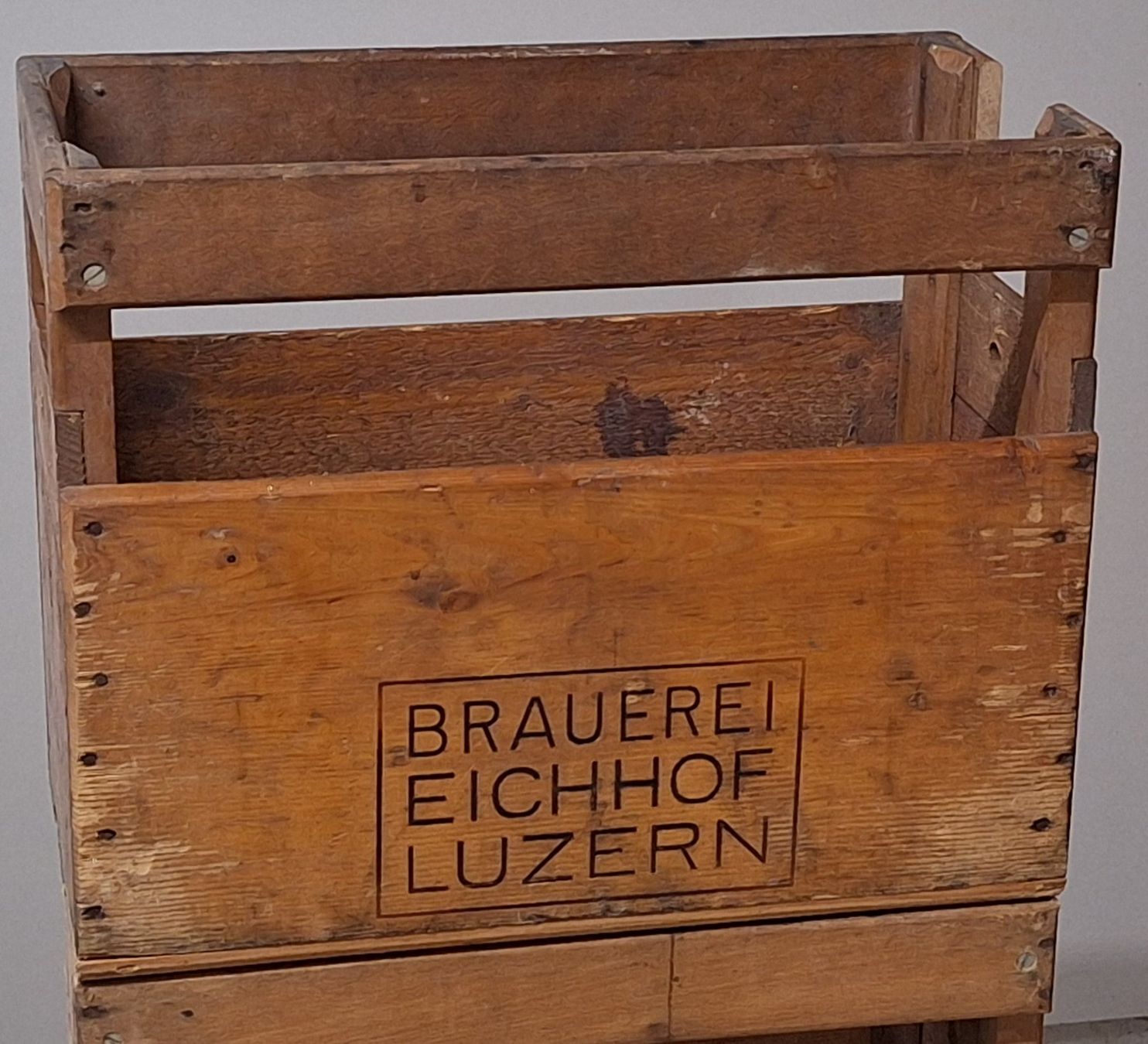 Casse di vino e birra: Bierharassen Eichhof 3 Stk. ca. 1960 – Usato da Sempach Station venduto da odilre 6