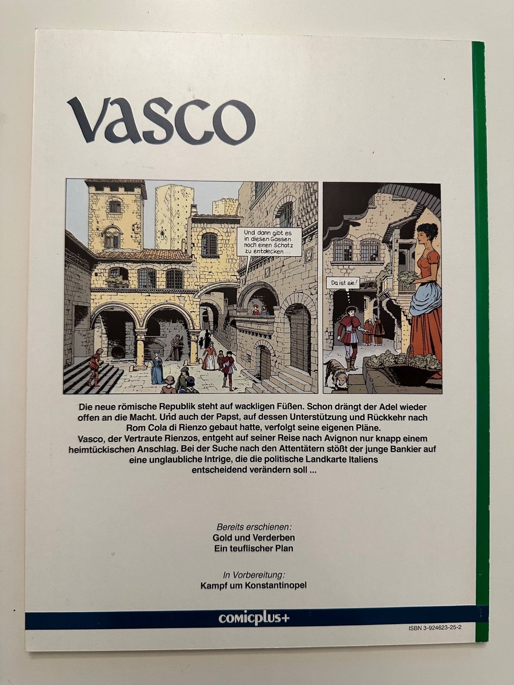 Fumetti: VASCO BAND 2 - EIN TEUFLISCHER PLAN - GILLES CHAILLET – Usato da Münsingen venduto da Ganjam 2