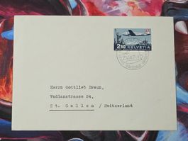 CL31 Enveloppe + Timbre Suisse 1947