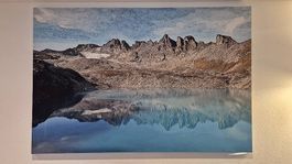 Kunstbild "Pizol mit Wildsee" - 133x200cm