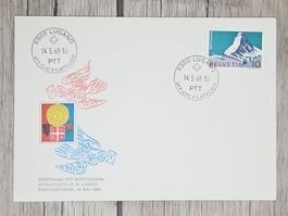 CL09 Enveloppe + Timbre Suisse 1968