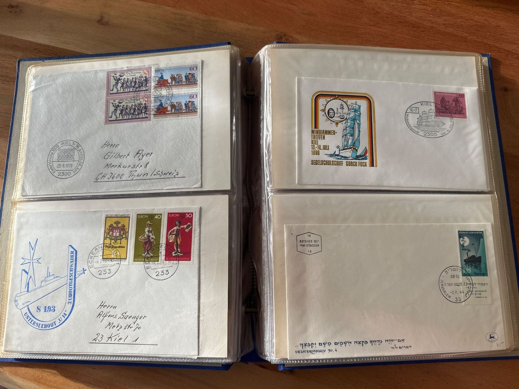 Tutti i francobolli: Sammlung Postkarten/Briefe und Ersttagsbriefe Diverse Länder – Usato da Thun venduto da yvonne.95 2