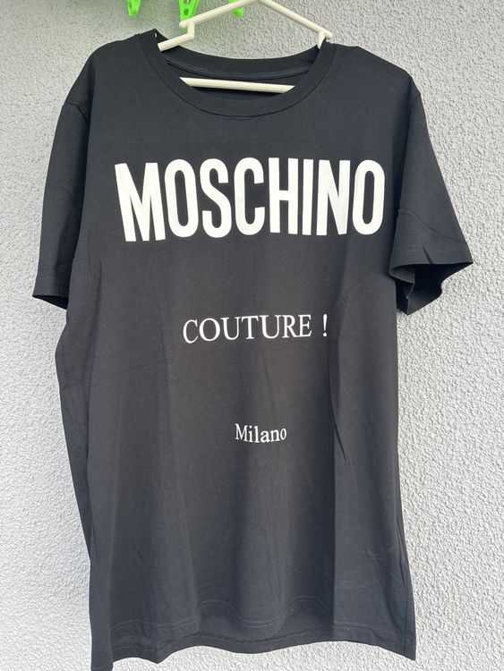 Moschino T-shirt: Moschino tshirt size 50 -M black – Usato da Zuchwil venduto da Richichi