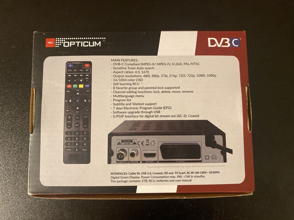 Ricevitori: Opticum AX C100 HD DVB-C Digital Receiver Full HD Neu – Usato da Goldau venduto da Speedpage 1
